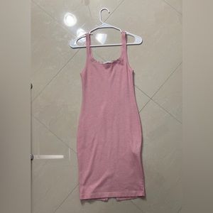 Zara striped dress red and white